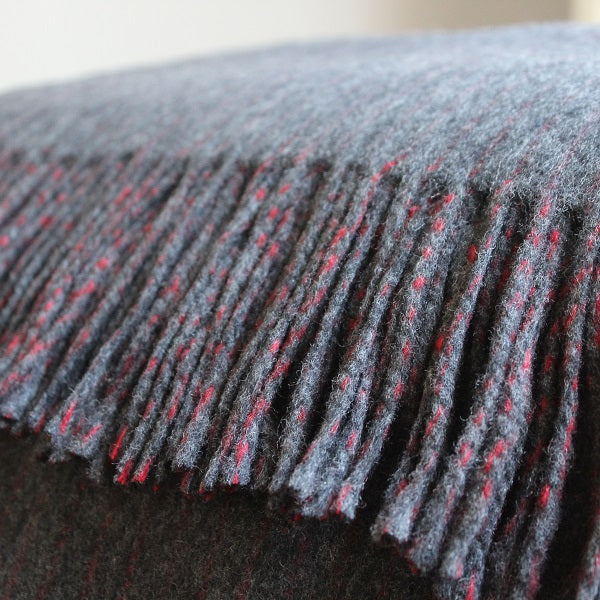 Pinstripe Wool Throw