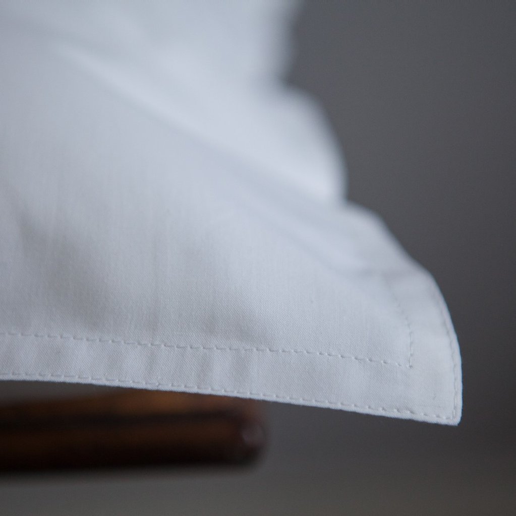 Rest White Pillowcase Close Up