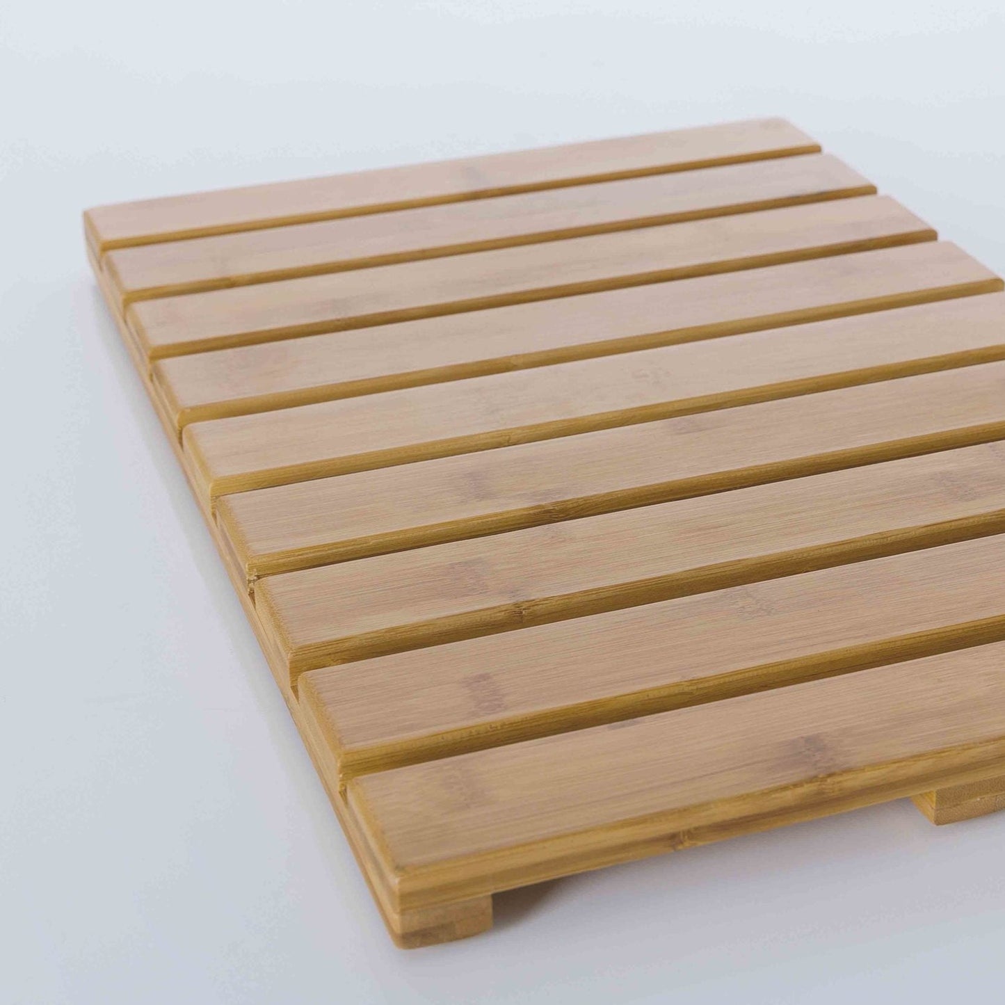 Bamboo Spa Bath Mat Side View