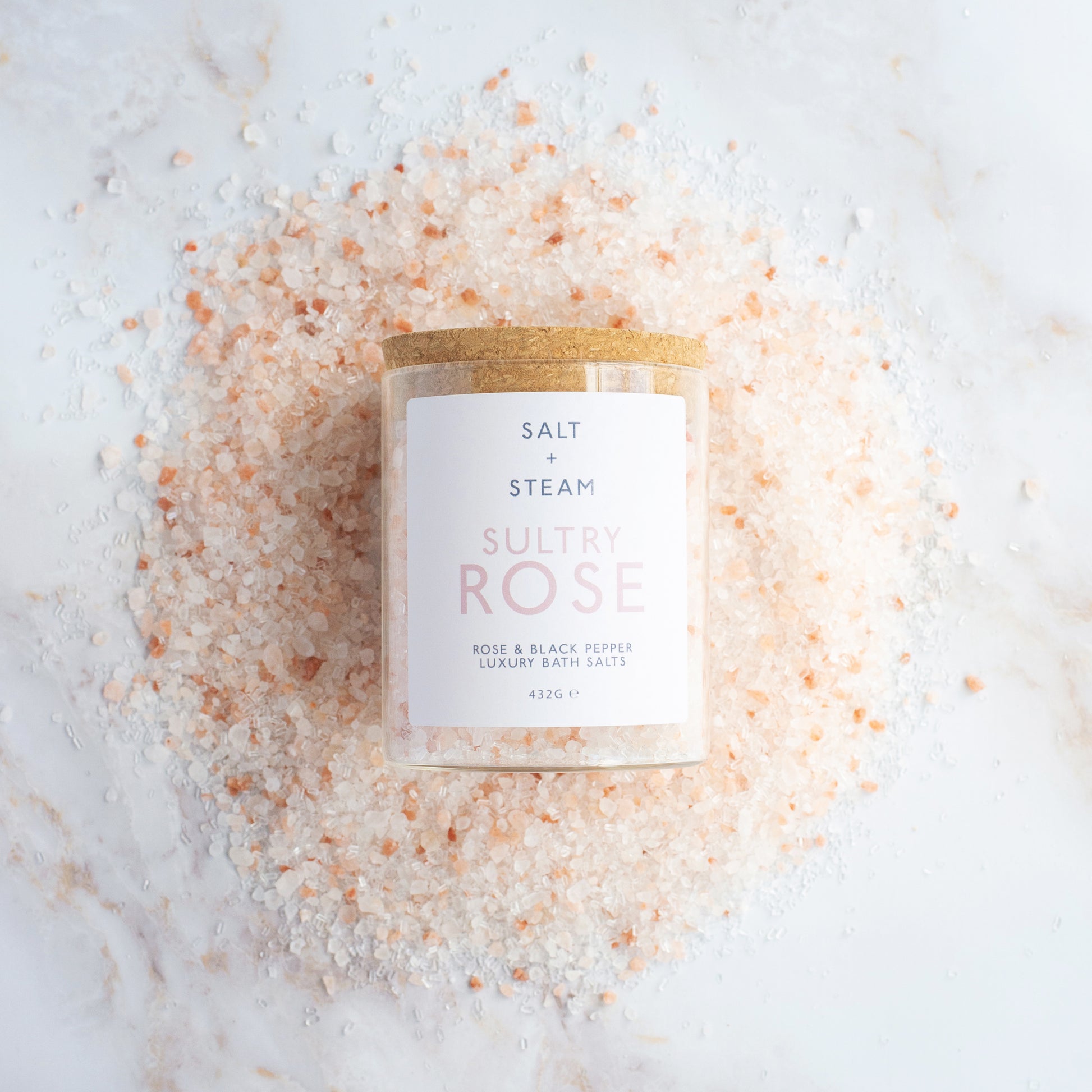Salt And Steam Bath Salts Sultry Rose Opened